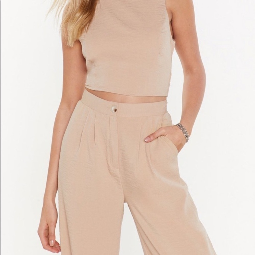 2 PIECE- Cross Back Crop Top Co-Ord Set - Picture 5 of 5